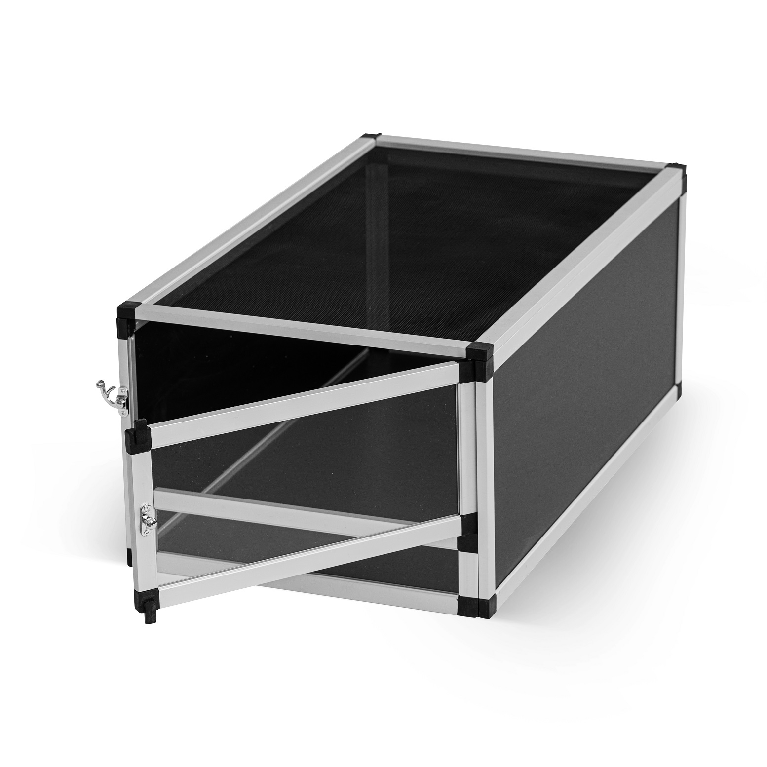 Horizontal terrarium for agams, geckos